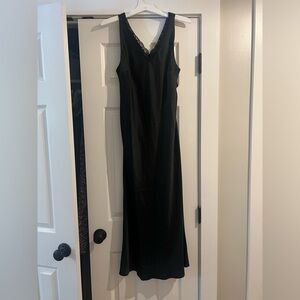 Black Midi/Maxi Satin Dress